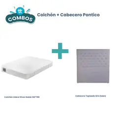 MUEBLES FIOTTI - Colchon con cabecero doble.