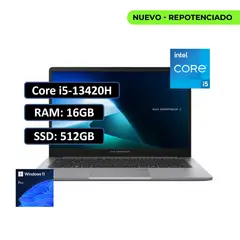ASUS - Portatil ExpertBook Intel Corei5 13420H 16GB 512GB SSD 14 W11 Pro