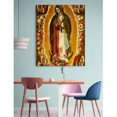 TAYRONA STORE - Cuadro En Lienzo Religioso Virgen De Guadalupe 007 60x75cm