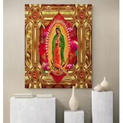 TAYRONA STORE - Cuadro En Lienzo Religioso Virgen De Guadalupe 029 120x150cm