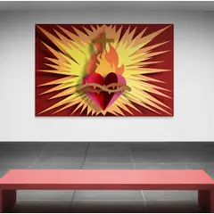TAYRONA STORE - Cuadro En Lienzo Religioso Sagrado Corazon 026 50x35cm