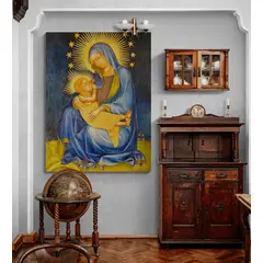 TAYRONA STORE - Cuadro En Lienzo Religioso Virgen Maria 069 60x80cm