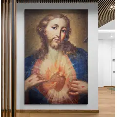TAYRONA STORE - Cuadro En Lienzo Religioso Sagrado Corazon 017 50x70cm