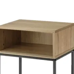 DIMATEX LEON - Mesa De Noche Moderna Nochero Estilo Industrial Refmilan