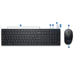 DELL - Combo Teclado Mouse Km5221w Inalambrico Nuevo Original