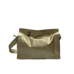VILLAMIZAR - Bolso AURORA oro Línea Cuero Mujer tendencia_.