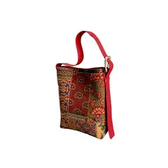 VILLAMIZAR - Bolso NOAH baroque carmín Línea Tejido Mujer tendencia