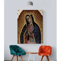 TAYRONA STORE - Cuadro En Lienzo Religioso Virgen De Guadalupe 013 75x100cm