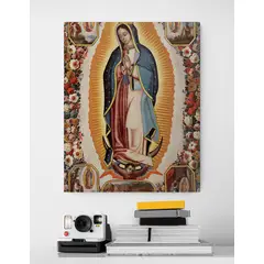 TAYRONA STORE - Cuadro En Lienzo Religioso Virgen De Guadalupe 032 100x125cm