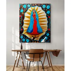 TAYRONA STORE - Cuadro En Lienzo Religioso Virgen De Guadalupe 001 100x125cm