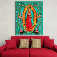 TAYRONA STORE - Cuadro En Lienzo Religioso Virgen De Guadalupe 004 120x150cm