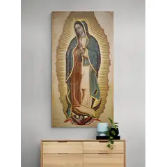 TAYRONA STORE - Cuadro En Lienzo Religioso Virgen De Guadalupe 032 50x100cm