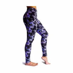 TYKHE - Leggings Deportivo Tobillero Estampado Mujer Mara Morado