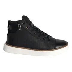CALZADO CON ALTURA MONSERRATE - Tenis en CUERO para hombre marca Monserrate Ref Coral color Negro_.