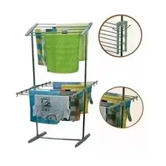 AFM - Tendedero Ropa Plegable Para Apartemento 2 Niveles Perchero