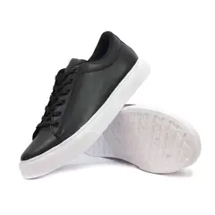 VIAR - Tenis Moda Cuero Hombre Willy01 Negro