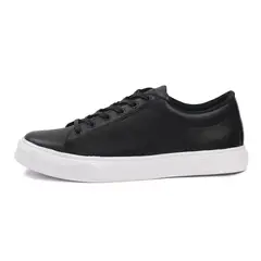 VIAR - Tenis Moda Cuero Hombre Willy01 Negro