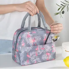 IKSA - Lonchera Térmica Portátil Con Bolsillo y Diseño de Animales_.