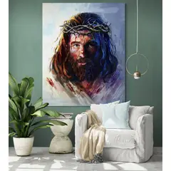 TAYRONA STORE - Cuadro En Lienzo Religioso Jesus Cristo 047 100x125cm