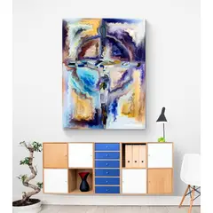 TAYRONA STORE - Cuadro En Lienzo Religioso Jesus Cristo 062 60x80cm