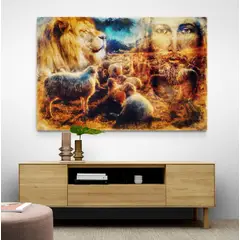 TAYRONA STORE - Cuadro En Lienzo Religioso Jesus Cristo 102 150x100cm