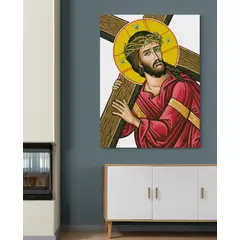 TAYRONA STORE - Cuadro En Lienzo Religioso Jesus Cristo 109 100x135cm