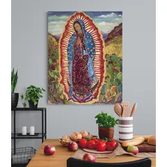 TAYRONA STORE - Cuadro En Lienzo Religioso Virgen De Guadalupe 017 60x75cm