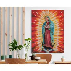 TAYRONA STORE - Cuadro En Lienzo Religioso Virgen De Guadalupe 019 120x160cm