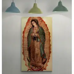 TAYRONA STORE - Cuadro En Lienzo Religioso Virgen De Guadalupe 021 60x105cm