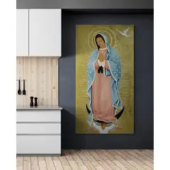 TAYRONA STORE - Cuadro En Lienzo Religioso Virgen De Guadalupe 030 50x100cm