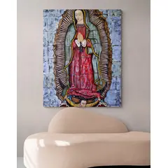 TAYRONA STORE - Cuadro En Lienzo Religioso Virgen De Guadalupe 031 100x125cm