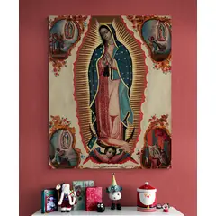 TAYRONA STORE - Cuadro En Lienzo Religioso Virgen De Guadalupe 045 60x75cm