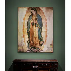 TAYRONA STORE - Cuadro En Lienzo Religioso Virgen De Guadalupe 047 100x125cm