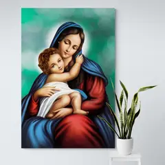TAYRONA STORE - Cuadro En Lienzo Religioso Virgen Maria 015 100x150cm