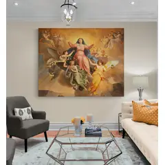 TAYRONA STORE - Cuadro En Lienzo Religioso Virgen Maria 022 150x120cm
