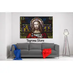 TAYRONA STORE - Cuadro En Lienzo Religioso Jesús Cristo 05 120x80cm