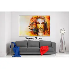 TAYRONA STORE - Cuadro En Lienzo Religioso Jesús Cristo 09 120x80cm