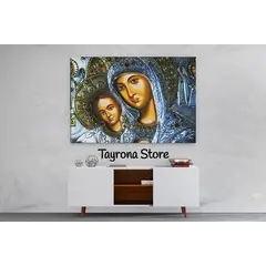 TAYRONA STORE - Cuadro En Lienzo Religioso Virgen Maria 08 70x50cm