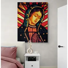 TAYRONA STORE - Cuadro En Lienzo Religioso Virgen De Guadalupe 050 100x135cm
