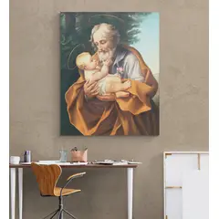 TAYRONA STORE - Cuadro En Lienzo Religioso San Jose 007 120x150cm