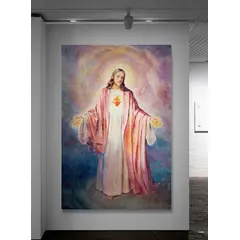 TAYRONA STORE - Cuadro En Lienzo Religioso Sagrado Corazon 018 70x100cm