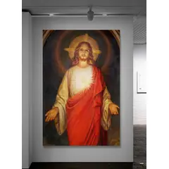 TAYRONA STORE - Cuadro En Lienzo Religioso Sagrado Corazon 022 50x70cm
