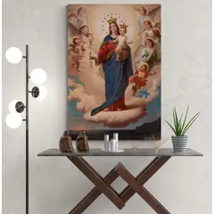 TAYRONA STORE - Cuadro En Lienzo Religioso Virgen Maria 076 50x70cm