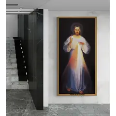 TAYRONA STORE - Cuadro Lienzo Religion Divina Misericordia 004 100x200cm