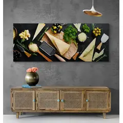 TAYRONA STORE - Cuadro En Lienzo Para Comedor Atardecer Minimalista 023 175x70cm