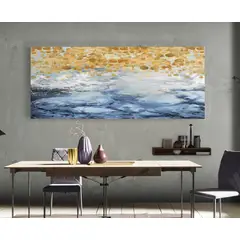 TAYRONA STORE - Cuadro En Lienzo Para Comedor Diseño Minimalista 497 100x40cm