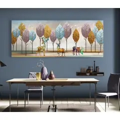TAYRONA STORE - Cuadro En Lienzo Para Comedor Diseño Minimalista 526 125x50cm