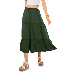 RUTTA - Falda Larga Mujer Verde 100332