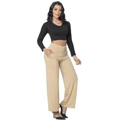 MARKETING PERSONAL - Pantalón Mujer Beige Mp 4314