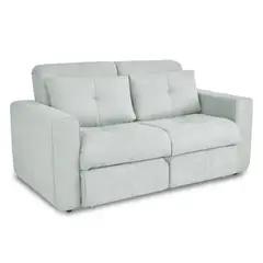 ELITE LIVING - SOFA CAMA BOURBON 3 PUESTOS PLATA MICROFIBRA